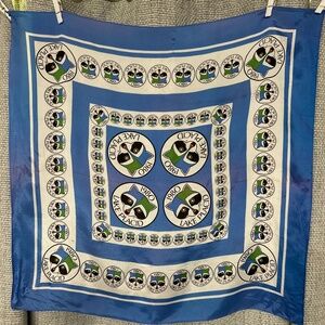 Vintage 1980 Lake Placid Olympic Scarf